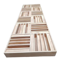Panneau diffuseur acoustique en bois massif, style design industriel, absorption acoustique pour studios d'enregistrement