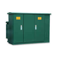 Poste de distribution d'énergie préfabriqué compact de type boîtier américain triphasé 250 kVA pour l'énergie électrique