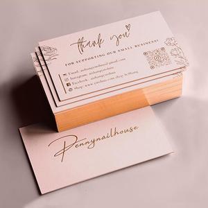 Thẻ Kinh Doanh Giấy In Chữ Màu Hồng Sang Trọng Thẻ Kinh Doanh Làm Theo Yêu Cầu Có Logo - Product Image 2