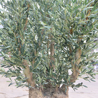 Arbre d'olivier artificiel ignifuge sur mesure, grand faux olivier pour salle à manger ou restaurant, décoration intérieure de Pâques