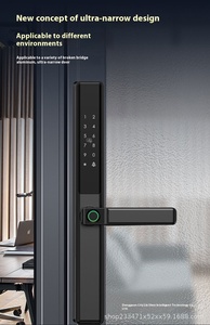 Tuya <span class=keywords><strong>Smart</strong></span> <span class=keywords><strong>Double</strong></span> face empreinte digitale WiFi compatibilité de la <span class=keywords><strong>clé</strong></span> réseau serrure en acier étanche série 3585/2885 <span class=keywords><strong>clé</strong></span> mince nuage - Product Image 3