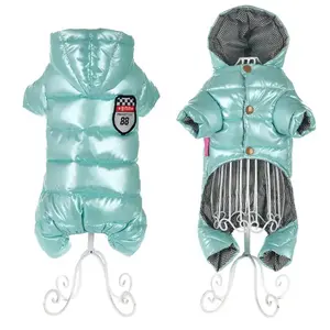 Thickened Down Insulation Hooded Jacket Waterproof Puppy Pet Clothing Jacket Winter Dog Products