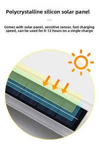 Lampe murale solaire <span class=keywords><strong>sans</strong></span> <span class=keywords><strong>fil</strong></span> pour extérieur, IP67, étanche, abat-jour en acrylique, lampe extérieure longue durée pour jardin - Product Image 5