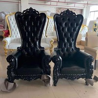Canapé de mariage pour les mariés, fauteuil royal à dossier haut, chaise trône pour reine et roi