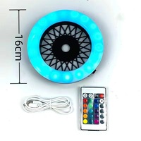 Accessoires pour chicha arabes, lumière d'ambiance, plastique rechargeable, télécommande, chicha à LED