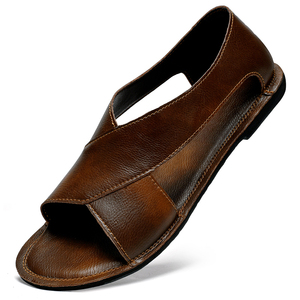 Sandalias de Verano para Hombre, Nueva Tendencia 2026, Originales al por Mayor, con Parte Superior de Cuero Genuino, Estilo Casual para Caminar - Product Image 1