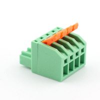 Proveedor de Conectores, Bloques de Terminales de Latón de 4 Polos Tipo Empalmable, 3.81mm, Enchufables, Colgantes, en Línea, para PCB