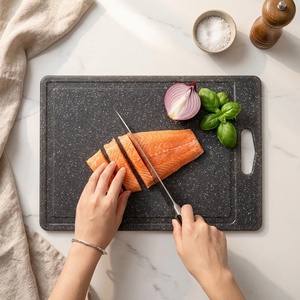 Extra Large Cutting Boards Meat Veggies <b>Plastic</b> Cutting Board Set Chopping Board with Juice Grooves Easy-Grip Handles - Product Image 4