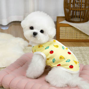 Vêtements pour chiens Summe : Nouvelle collection <span class=keywords><strong>de</strong></span> vêtements décontractés pour animaux <span class=keywords><strong>de</strong></span> compagnie, gilet mignon pour chien Teddy, Pomeranian, Schnauzer, Corgi, petit chien, imprimé tomates - Product Image 4