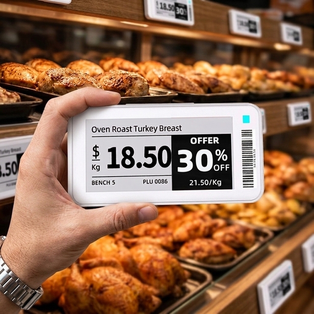 Picksmart Highlight 2.4GHz Wireless BLE 5.0 EPaper Smart Digital Pricing Display System ABS Electronic Shelf Label
