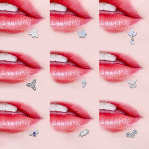 Piercing al Labbro Piercing de labios Lujo Zircon G23 Titanio Labio Stud Joyería - Product Image 5