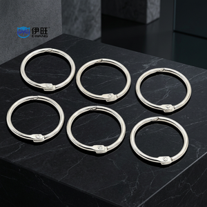 YIWANG Plata Almacenamiento conveniente Anillos de carpeta de acero inoxidable 0,75 pulgadas Anillos de encuadernación de libros de hojas sueltas - Product Image 1