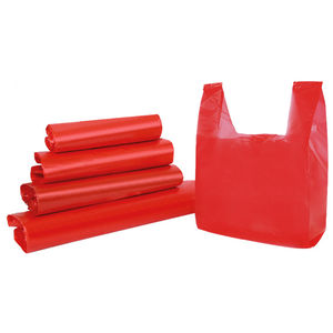 Trung Quốc Tốt Nhất Điều Khiển Máy Tính Nhựa T-shirt Bag Making Máy Móc, Bốn Dòng Shopping Bag Making Machine - Product Image 3