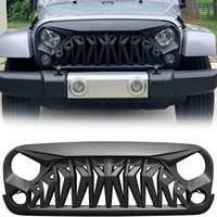 Calandre avant modifiée pour Jeep Wrangler JK/JKU Rubicon Sahara Sport 2007-2018