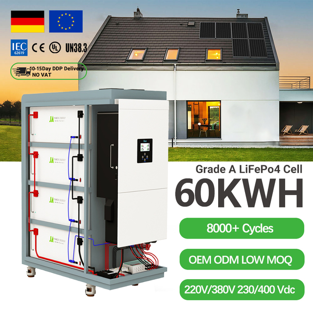 Deye 10kw 15kw 3 Phase Hybrid Inverter 40kwh 43kwh Solar Battery Storage System All in One Inverter with Lithium Battery Indoor