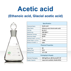 Ácido acético, ácido etanoico, ácido acético glacial, <span class=keywords><strong>C2H4O2</strong></span>, Cas 64-19-7 - Product Image 2