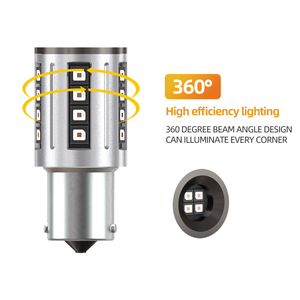 Bóng Đèn <span class=keywords><strong>Led</strong></span> Chất Lượng Cao 1156 1157 P21w 7440 7443 T20 <span class=keywords><strong>Ba15s</strong></span> Đèn Phanh Cho Tất Cả Các Xe Không Có Lỗi Canbus - Product Image 2