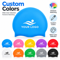Bonnet de bain en silicone personnalisé avec logo, imperméable et élastique, pour adultes et enfants, prix usine