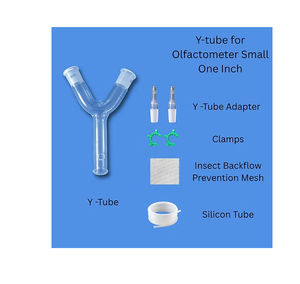 Tubo en Y Compacto para Olfactómetro, Conector de Laboratorio de Precisión de 1 Pulgada para Estudios del Comportamiento de Insectos y Aplicaciones de Investigación - Product Image 3
