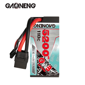 GNB GAONENG 5200MAH 14.8V 110C 220C 4S 4S2P Shorty Pack RC LiPo <b>Battery</b> Racing Car 1:10 <b>Cabled</b> Hard Case With XT90 Customize OEM - Product Image 3