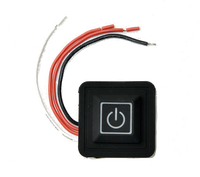 Affichage à LED intégré micro USB interrupteur à bouton-poussoir pour vêtements chauffés