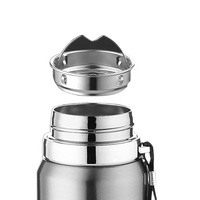 Botol Air Stainless Steel 316 Kapasitas Besar 1000ml untuk Outdoor, Pelajar, Portabel, Mobil, Termos Isolasi untuk Minuman Panas dan Dingin