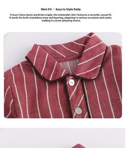 <span class=keywords><strong>Ropa</strong></span> Vintage Elegante para Niñas, Camiseta a Rayas + Conjunto de Pantalones Cortos para Niñas, <span class=keywords><strong>Ropa</strong></span> para el Día a Día, <span class=keywords><strong>Ropa</strong></span> para Hermanas, <span class=keywords><strong>Ropa</strong></span> Infantil - Product Image 2