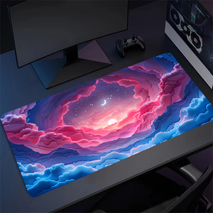 <strong>Pink</strong> Cloud Gaming Mouse Pad Cute Moon Space Mausepad Desk Mat XXL Keyboard Pads Large Carpet Computer Table Mats XXL <strong>Mousepad</strong> - Product Image 2