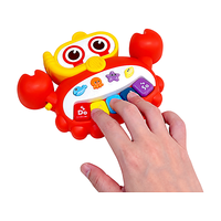 Xylophone Crabe, Jouet Musical pour Bébé, Clavier Musical pour Nourrissons et Tout-petits, Premier Piano d'Éveil