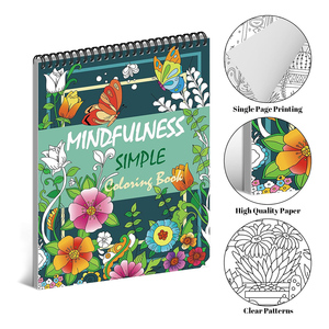 Carnet de coloriage personnalisé pour adultes, carnet à spirale, journal, impressions d'animaux et de fleurs, livre de coloriage pour enfants, impression de livres - Product Image 1