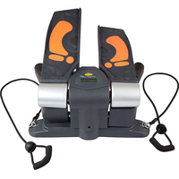 Twist and Shaper Stepper Machine d'exercice, Fitness Twist Stepper avec affichage et bandes de résistance pour salon bureau salle de sport