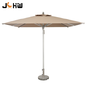 Parasol de patio commercial en aluminium grand format, imperméable, avec logo personnalisé, de luxe, pour hôtel, nouvelle conception, pour usage extérieur et jardin. - Product Image 1