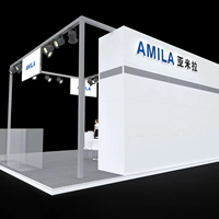 Salon modulaire en aluminium personnalisé 7x9m Idées publicitaires Stand Stand Équipement d'exposition Salon du nouveau design