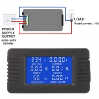 PEACEFAIR PZEM-020 Compteur numérique multifonction AC, testeur de puissance, d'énergie, de tension et de courant 10A/ 2300W 45-65Hz, vente en gros