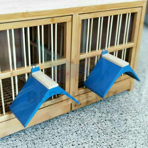 Accessori per uccelli Homing piccione riposo posatoio V corsa plastica piccione persico con legno resistenza al calore - Product Image 5