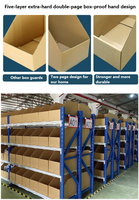 Boîte de présentation en carton ondulé personnalisée, emballage en carton recyclable pour la promotion sur les étagères de vente au détail