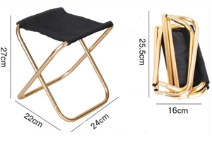 Outdoor Aluminium Alloy <b>Portable</b> Folding Picnic Camping <b>Stool</b> MIni Storage Fishing Chair Ultralight Furniture - Product Image 6