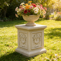 Socle en résine de style européen classique, base de statue de jardin, colonne romaine, plinthe pour pot de fleurs, décoration intérieure et extérieure
