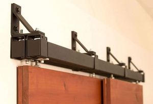 Herrajes para Puertas Corredizas WEKIS de Diseño Moderno para Exteriores, Acero Resistente, Color Negro, Insonorizante, Garantía de 5 Años, Fácil Instalación con Tornillos, Duradero - Product Image 4