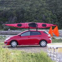 Camion chasse vélo remorque sécurité avertissement drapeaux Orange bande réfléchissante pour résistant aux intempéries maille Polyester matériel pour l'escalade