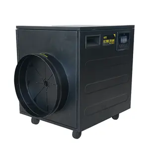 Industrial Electric Fan Heater Portable 10KW Hot Air Blower Stainless Steel Heating Element Portable Design with wheel