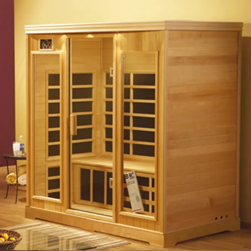 4-6 People Indoor Sauna Room With 6kw External Control Furnace Heater Sauna Far Infrared Steam Room Dual-purpose Ex Factory Pri