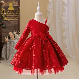 FSMKTZ robe de soirée pour enfants à une épaule robes de bébé pour filles de 7 ans vêtements pour enfants conceptions de robe de soirée pour bébés