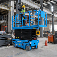 Plateforme élévatrice à ciseaux électrique sur chenilles de 16 m GS1416TL, capacité de 450 kg, avec extension de 1100 mm pour travaux en hauteur