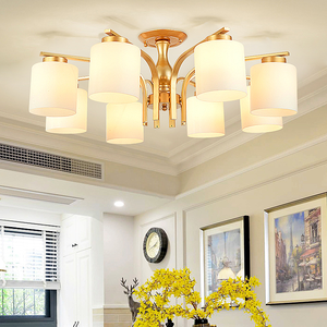 Design semplice atmosferico per camera da letto e soggiorno americano lampada da soffitto a <span class=keywords><strong>LED</strong></span> di lusso europeo moderno con Base in ferro - Product Image 5