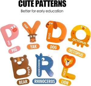 Từ Thư Động Vật ABC Bảng Chữ Cái Học Tập Chính Tả Tủ Lạnh Nam Châm Giấy Nam Châm Trường Học Trẻ Em Sử Dụng Tủ Lạnh Nam Châm - Product Image 3