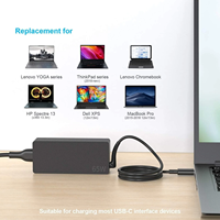 OEM/ODM 100-240V~1.5A 50-60Hz 65W USB-C Laptoplader Computer Type C AC-stroomadapter voor laptops, Chromebooks en tablets