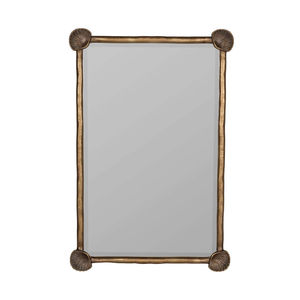 Miroirs muraux de qualité supérieure, rectangulaires, en métal doré, pour la décoration murale - Product Image 1
