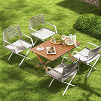 Table de Camping pliable de stockage portable et ensemble de chaises Table à manger pliante de jardin extérieur