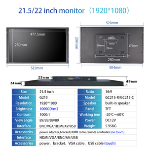8 10.1 15 <strong>17</strong> 19 21.5 23.8 24 <strong>Inch</strong> <strong>High</strong> <strong>Brightness</strong> 1000 <strong>Nits</strong> Industrial VESA Panel Touch Screen Monitor Outdoor <strong>sunlight</strong> Display - Product Image 6